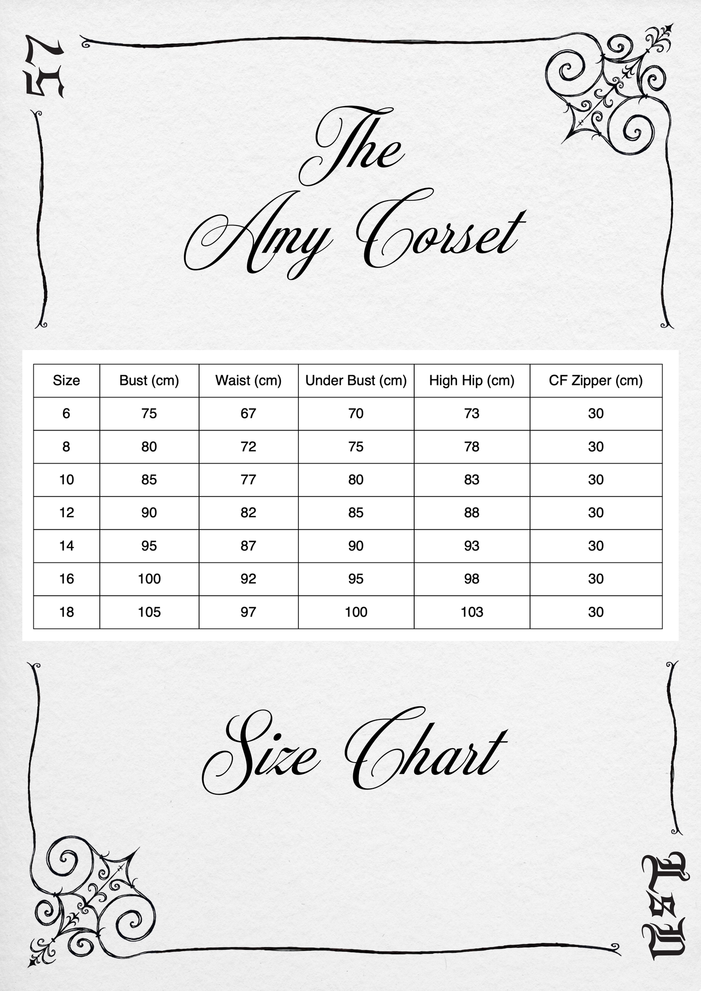 Amy Corset - Ink Caramel
