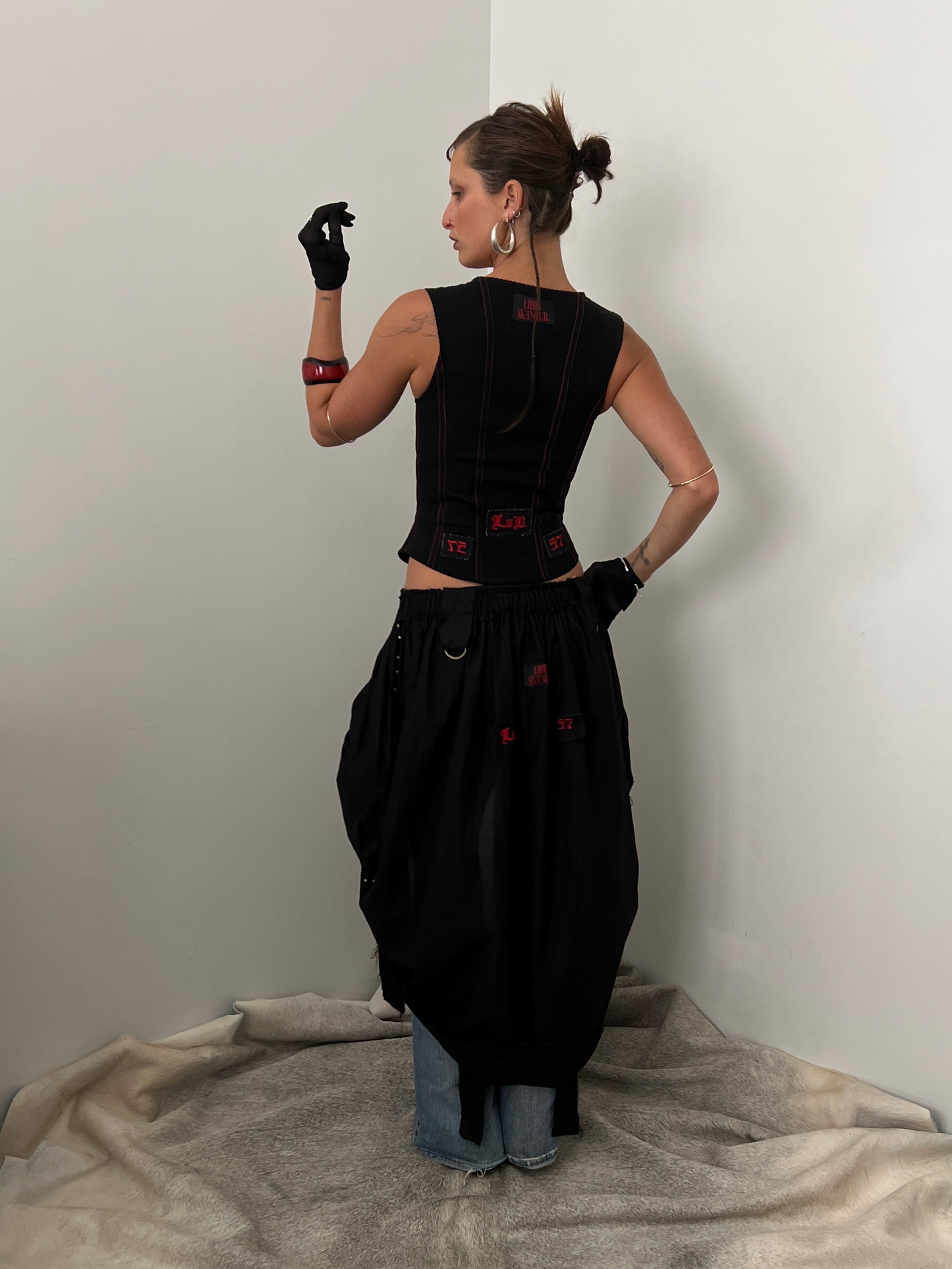 Amy Corset - Black / Red