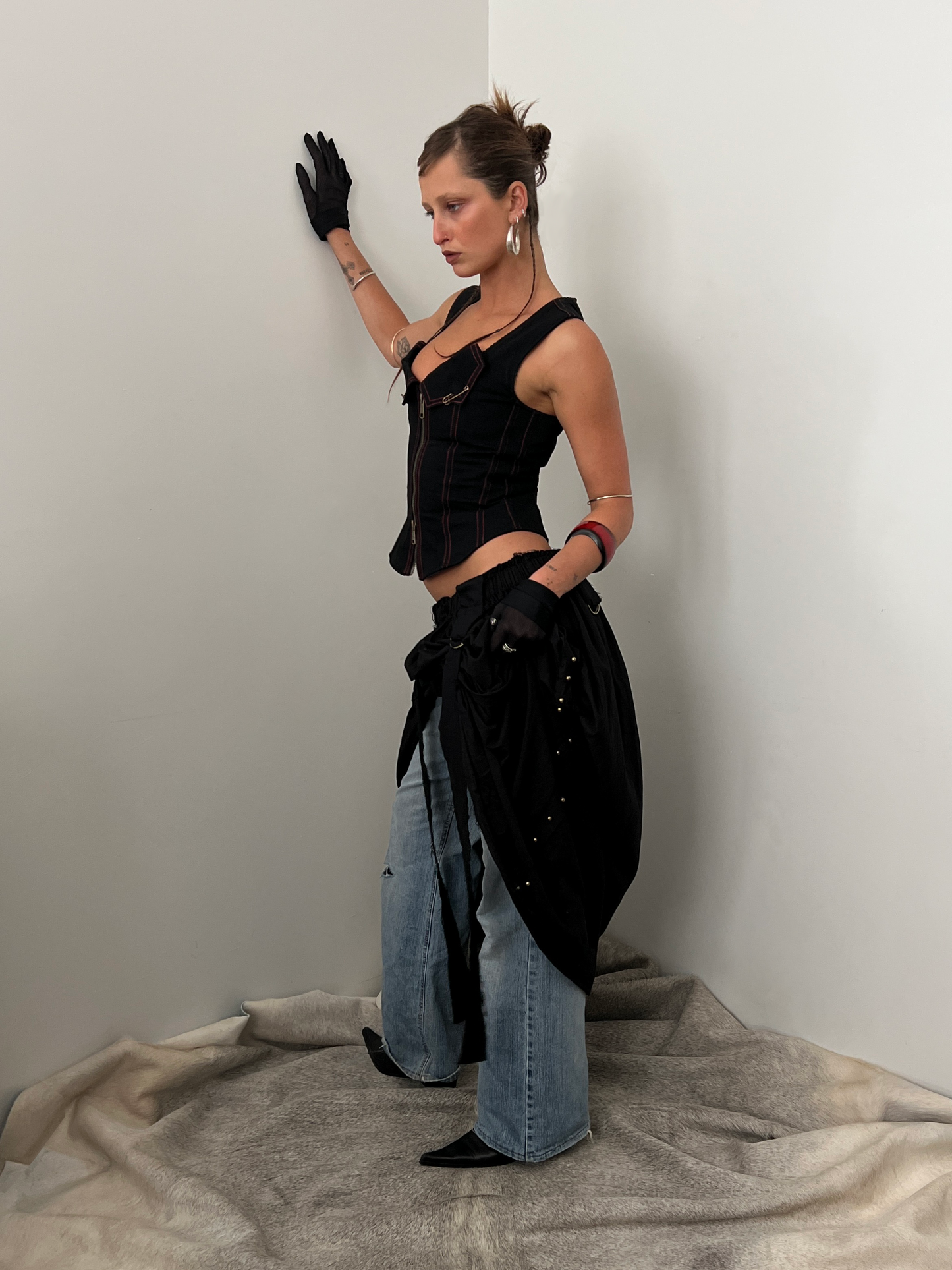 Amy Corset - Black / Red