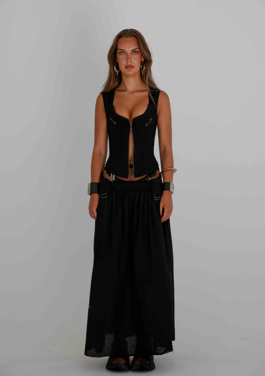 The Poppy Maxi - Black