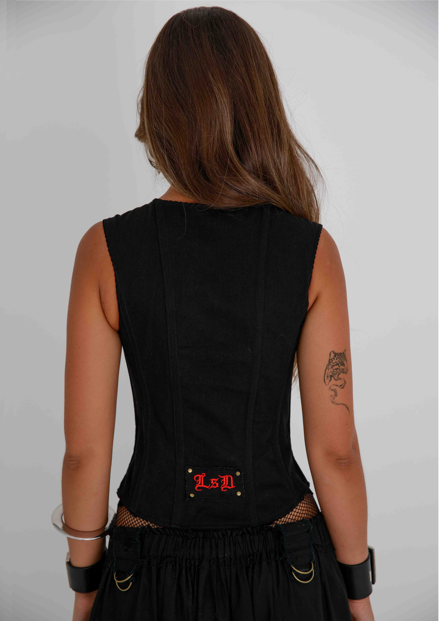 The Amy Zip Corset - Black