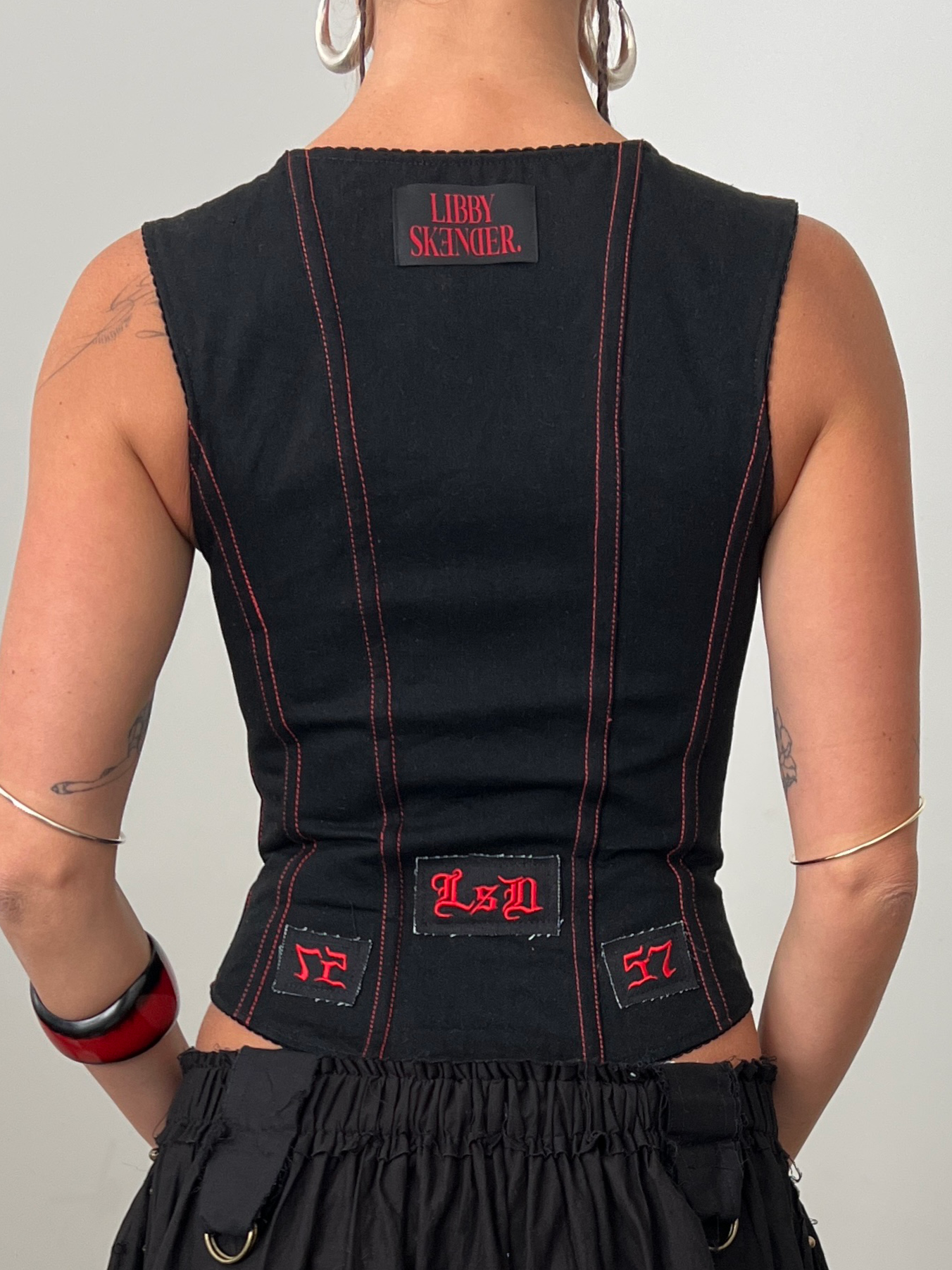 Amy Corset - Black / Red